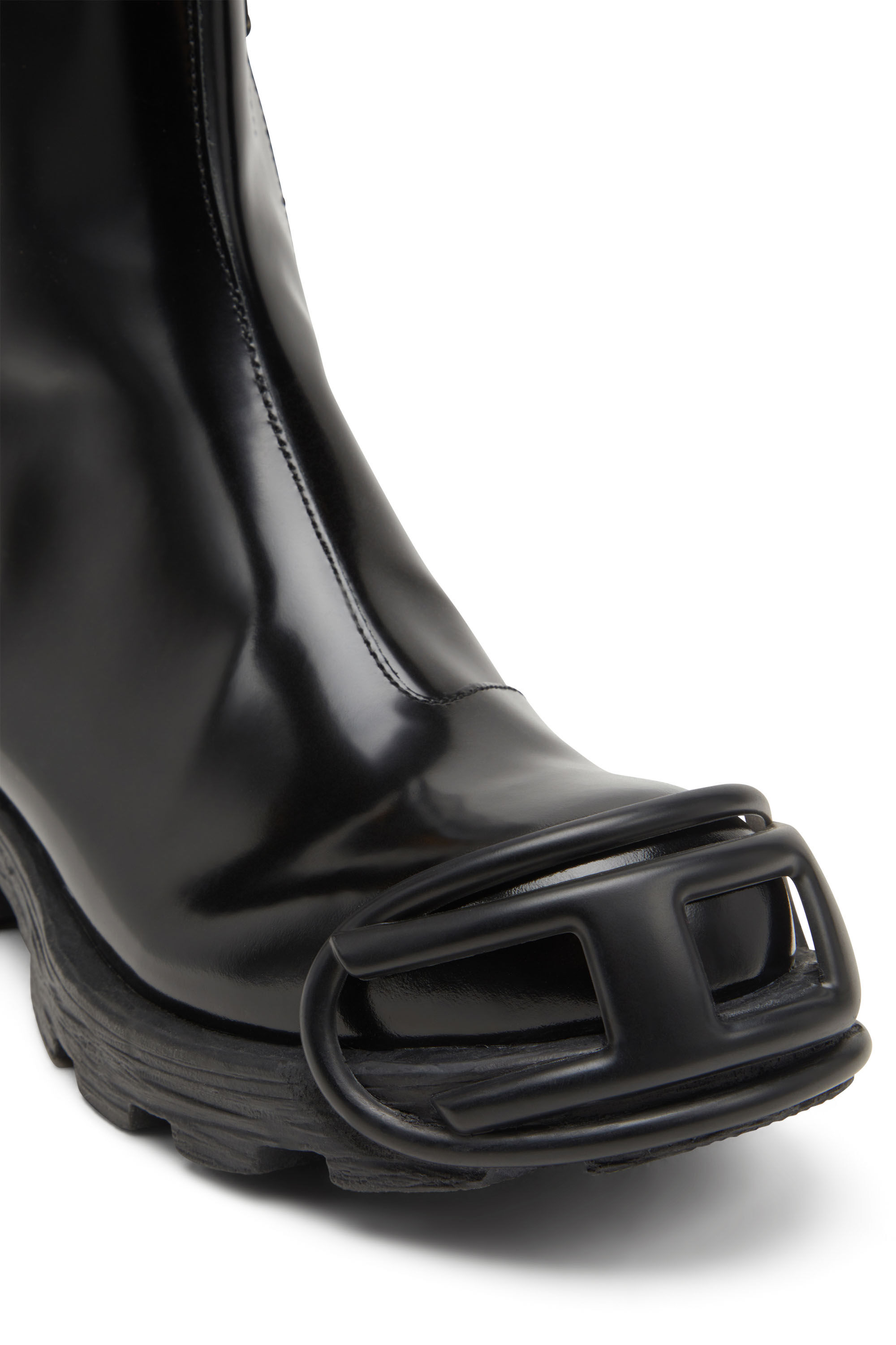 D-HAMMER BT ZIP D D-Hammer-Leather Chelsea boots with Oval D toe