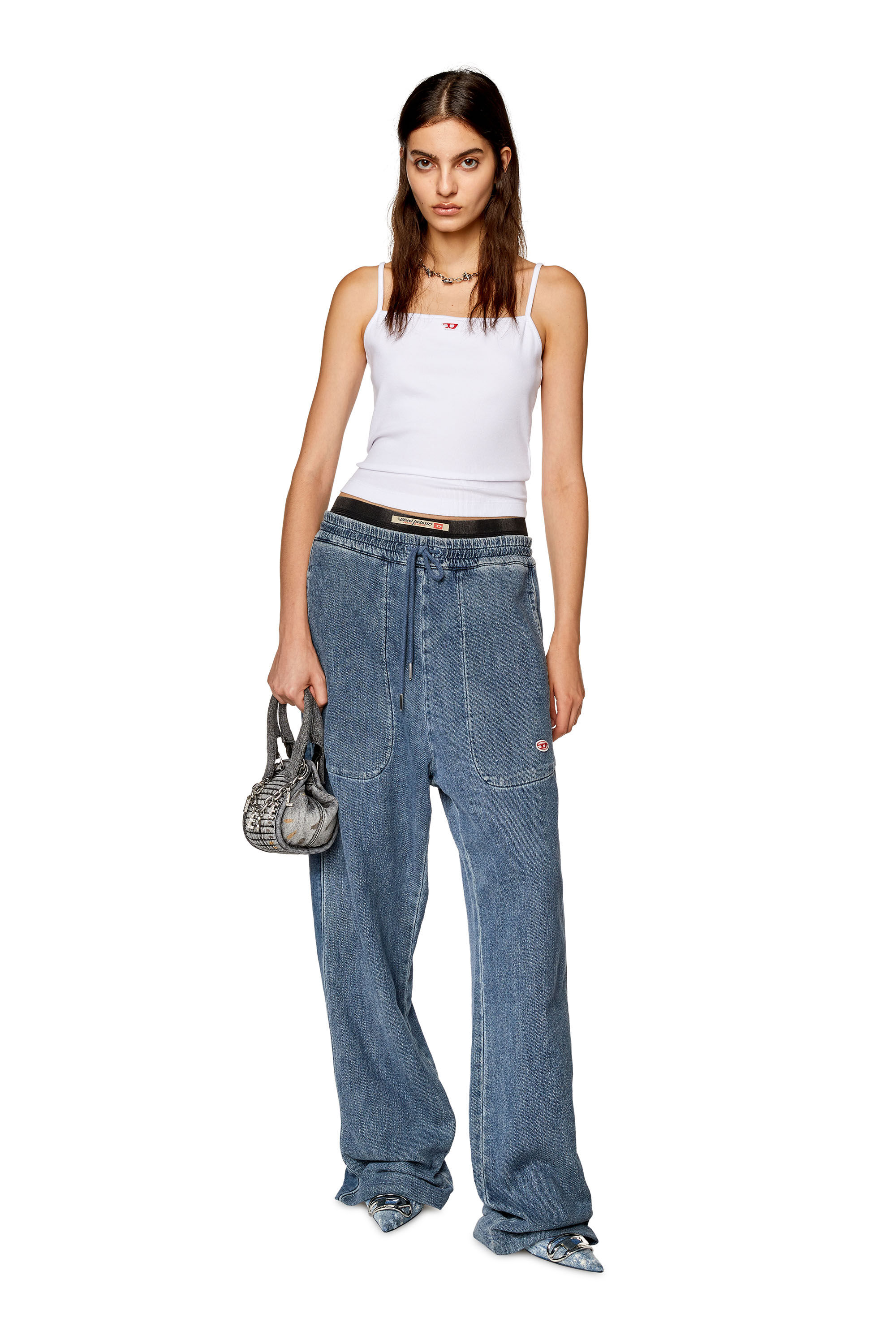 T-HOP-D｜ウィメンズ｜キャミソールトップス｜ホワイト｜ディーゼル