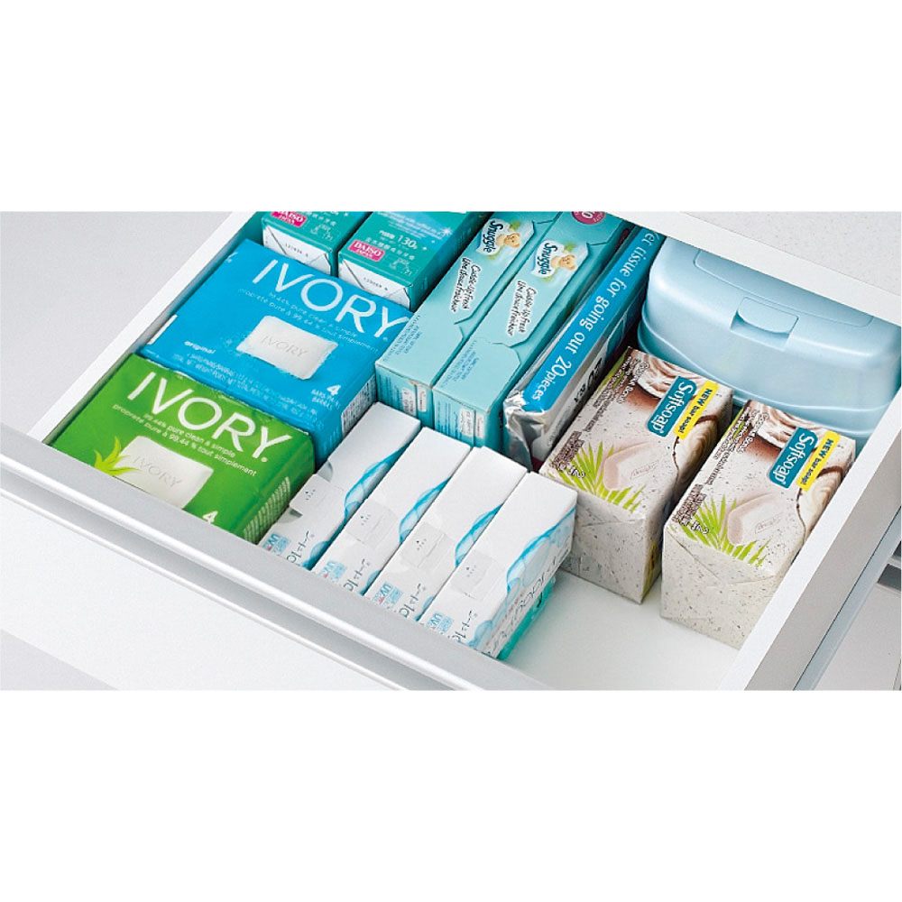 組立不要 収納物に優しい サニタリーすき間チェスト 幅45cm ディノス