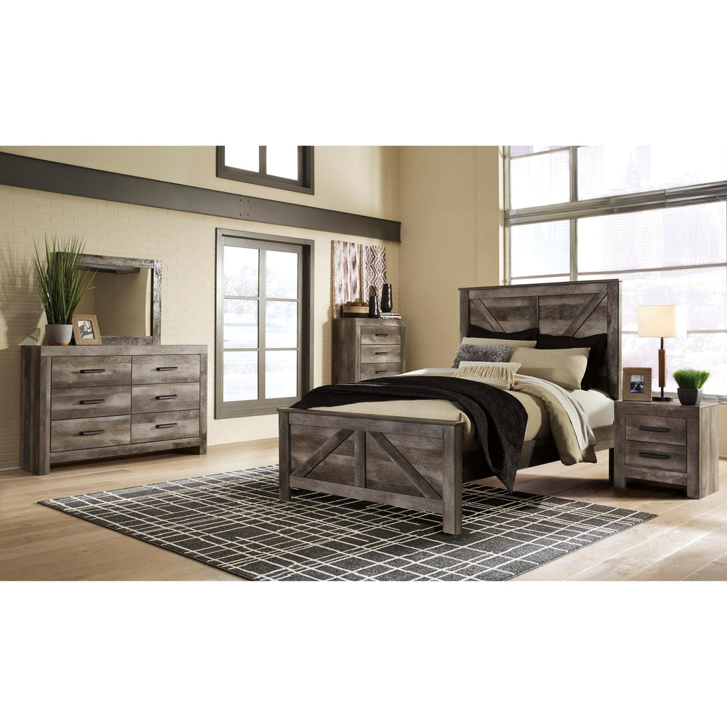 Signature Design by Ashley Wynnlow B440 5 pc Queen Crossbuck Panel Bed
