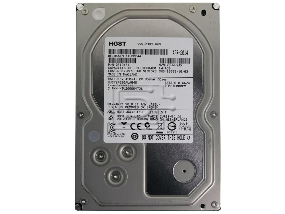 内蔵型ハードディスクドライブ Hitachi/HGST HUS726020ALE610 3.5 HDD