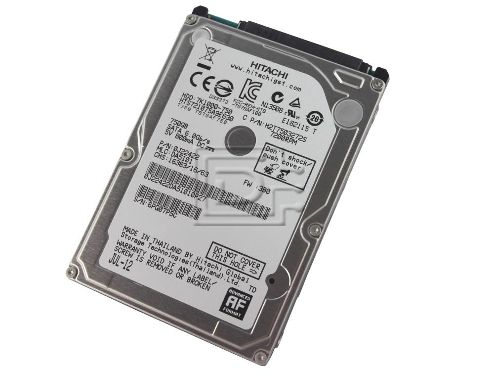 Hitachi Travelstar 7K1000 0J22422 / HTS721075A9E630 750GB SATA