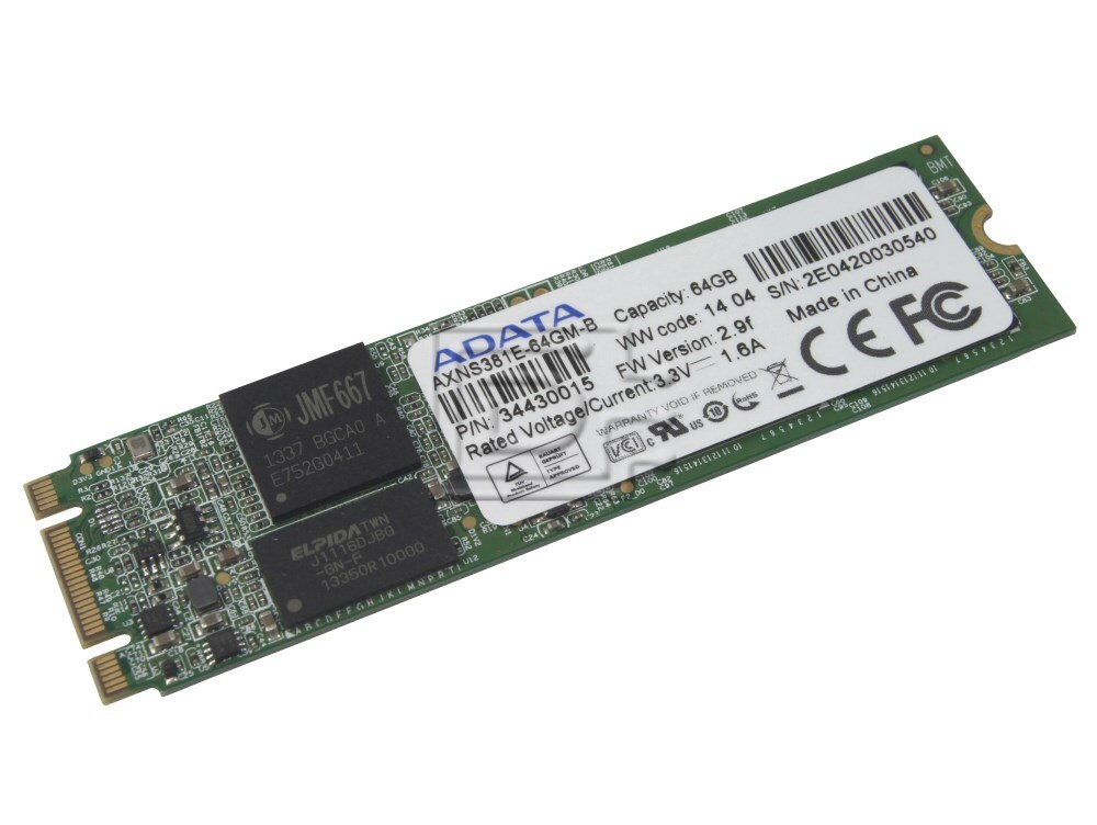 ADATA 33430015 / AXNS381-64GM-B / AXNS381 / AXNS381E 64GB NGFF SSD