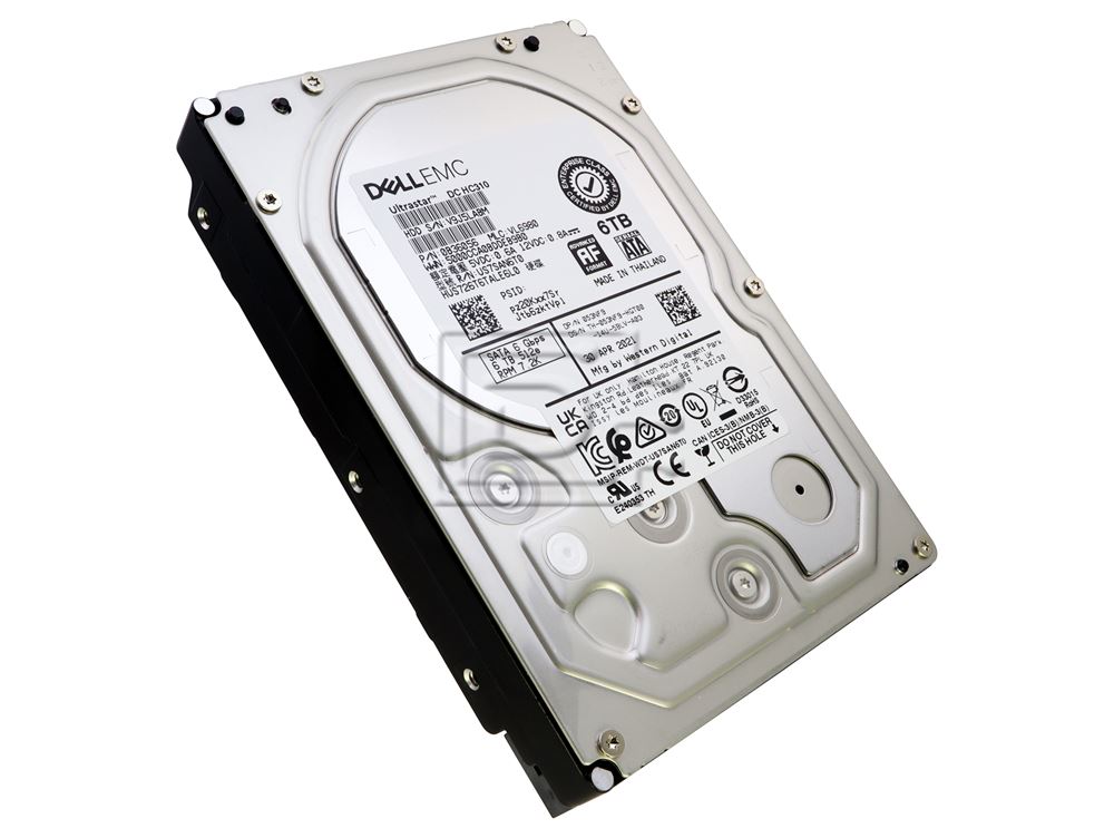 Dell 53NF9 Western Digital HUS726T6TALE6L0 Ultrastar HC310 6TB 7.2