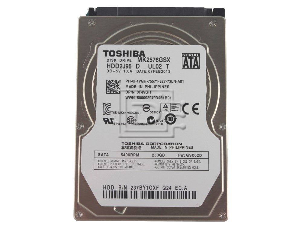 Toshiba MK3276GSX 320GB 5.4K RPM SATA Hard Drive
