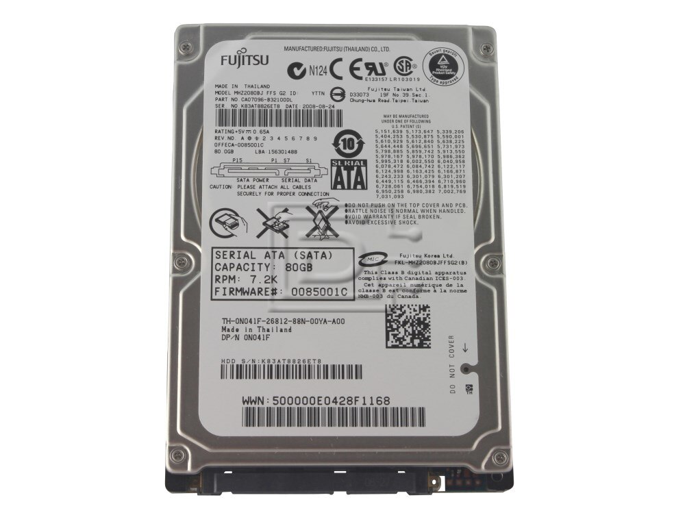 Fujitsu Mobile MHW2080BJ SATA Hard Disk Drive