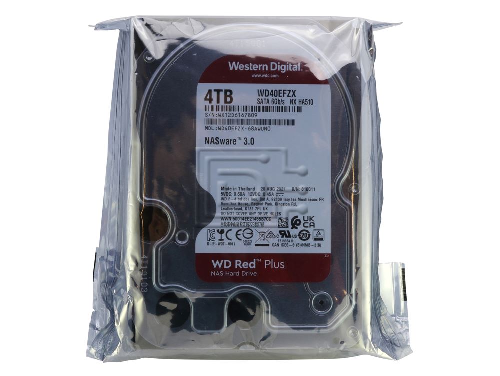 Western Digital RED WD40EFZX 4TB 128MB Cache 3.5