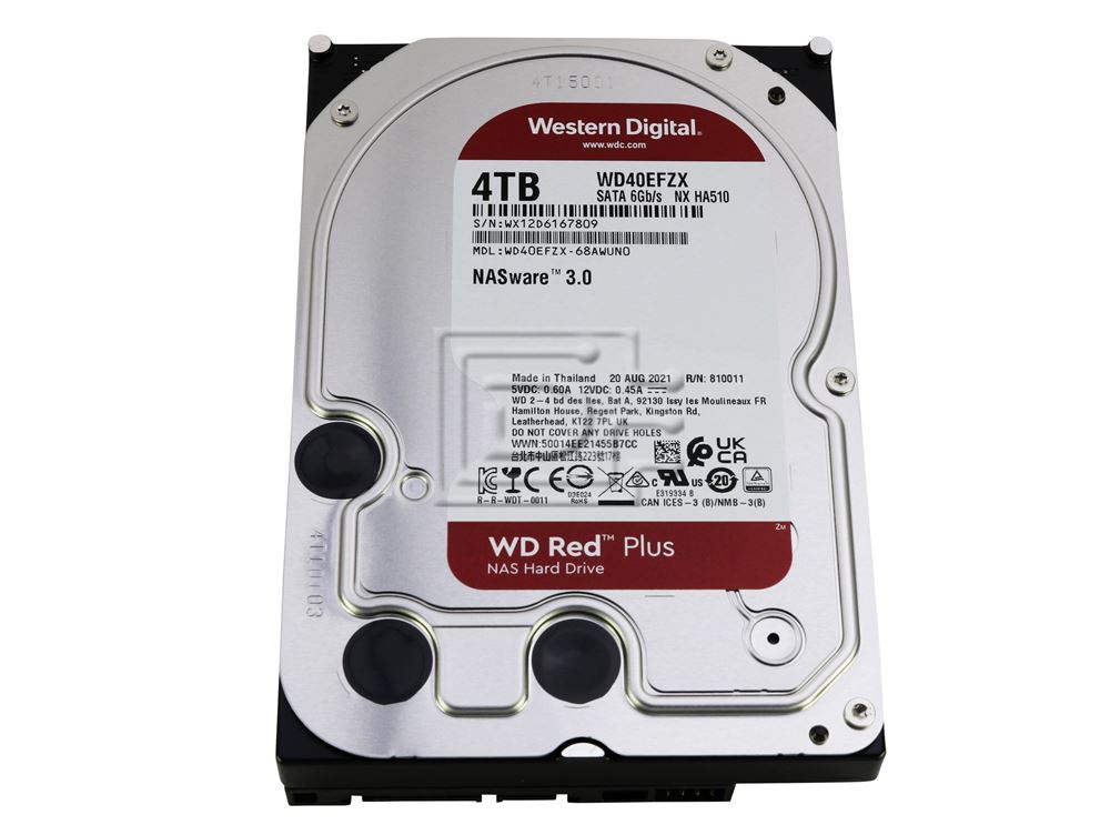 Western Digital RED WD40EFZX 4TB 128MB Cache 3.5
