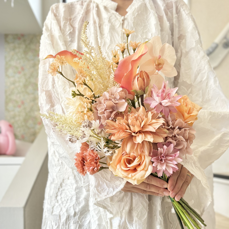 アーティフィシャルフラワーブーケ クラッチブーケ 結婚式