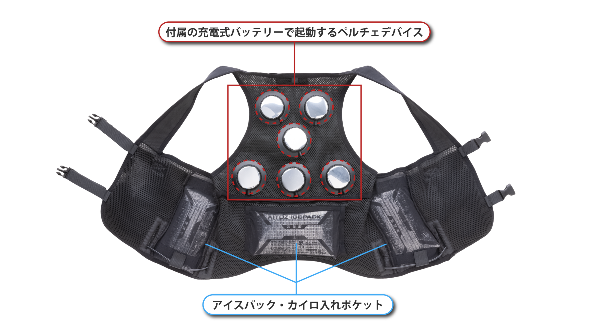 オールシーズン快適》 静音＆温冷対応 サイレントペルチェベストのご