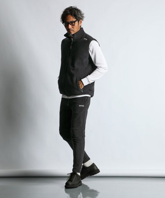 BLACK LABEL〕：POLARTEC フルジップベスト ｜The DUFFER of St.GEORGE