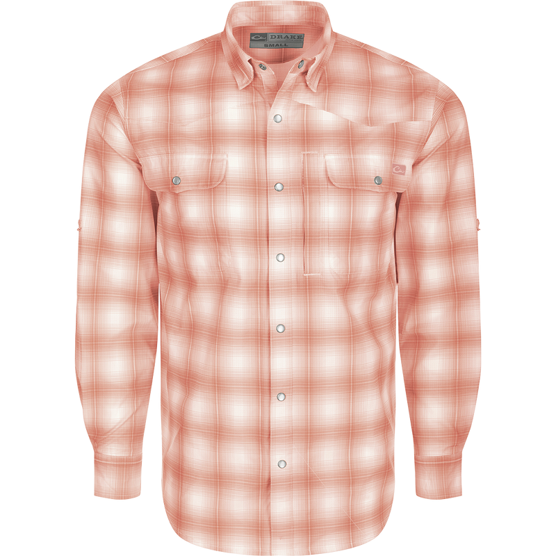 Drake Cinco Ranch Western Plaid Long Sleeve Shirt – Drake Waterfowl