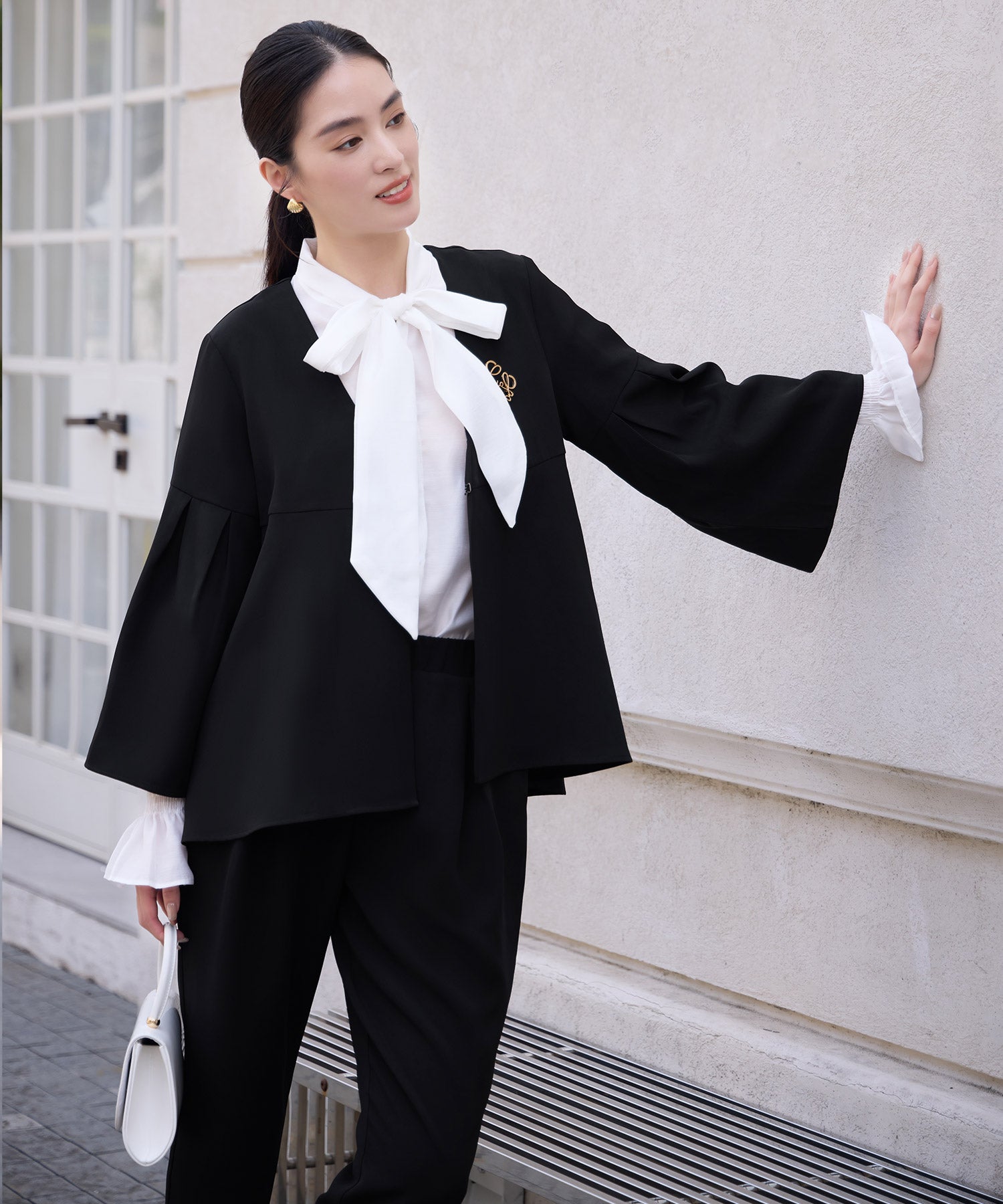 セットアップ 2点セット クロップドパンツcy88623 ブラック – [公式