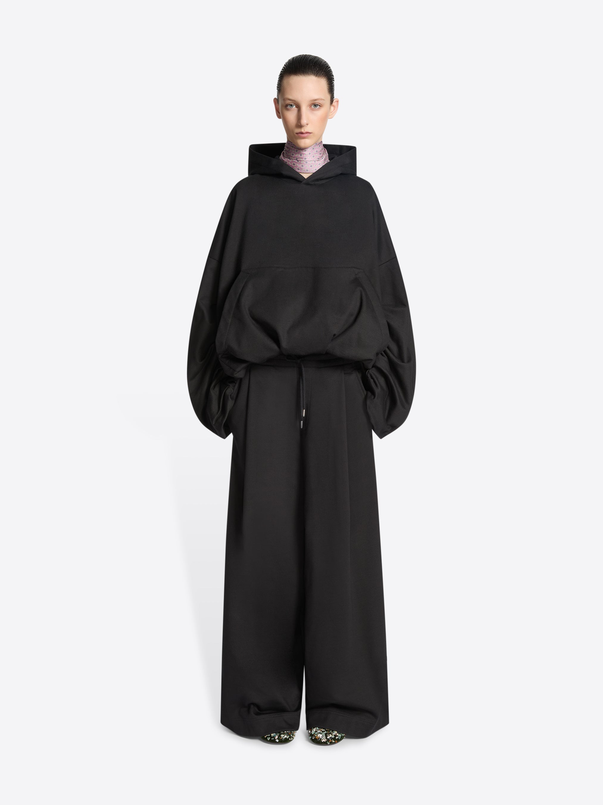 Draped hoodie - Autumn-Winter Women | Dries Van Noten