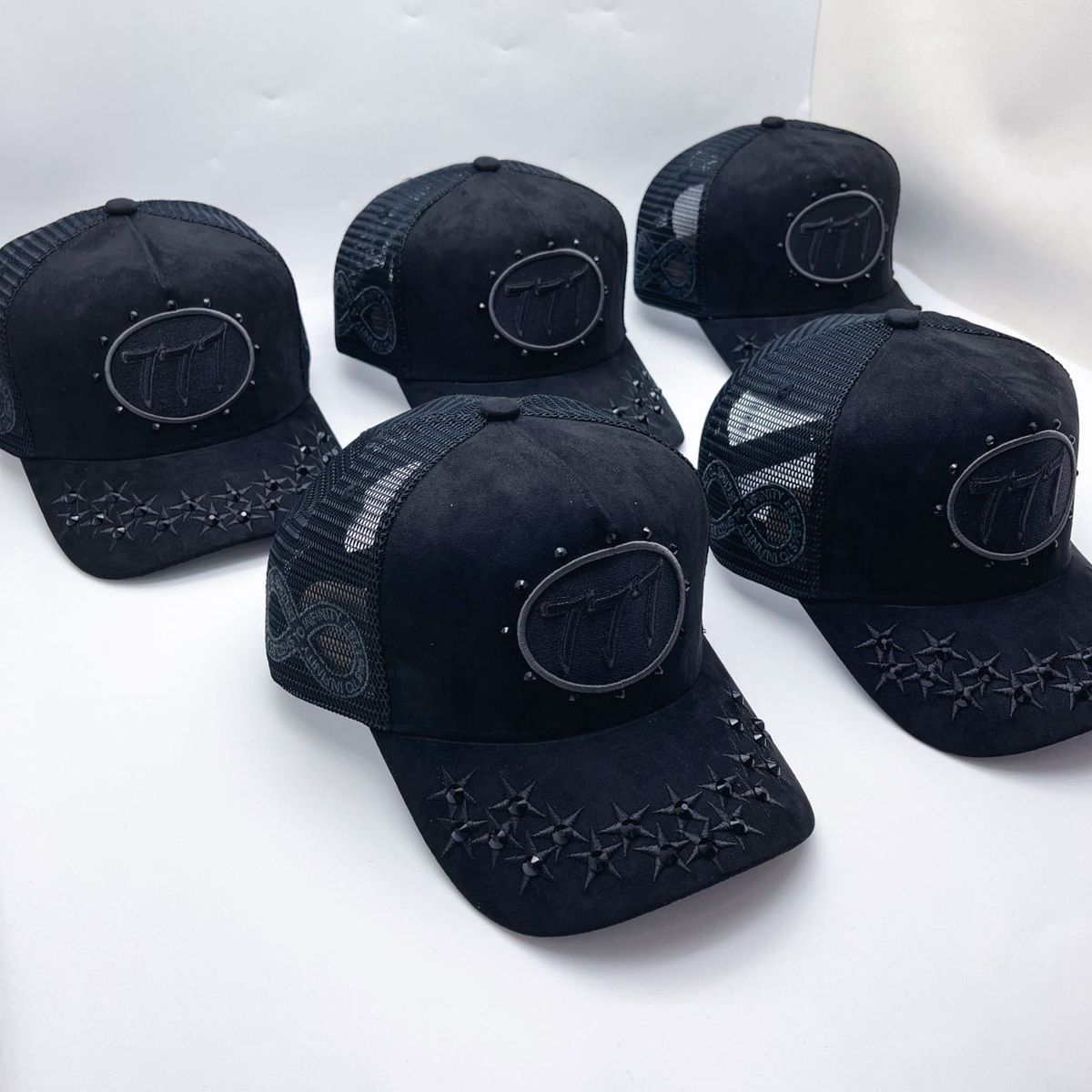 Hudson Diamond 777 Suede Trucker Hat Multi Colors | Drip Nation IL