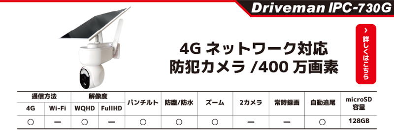 ソーラー充電式防犯カメラ