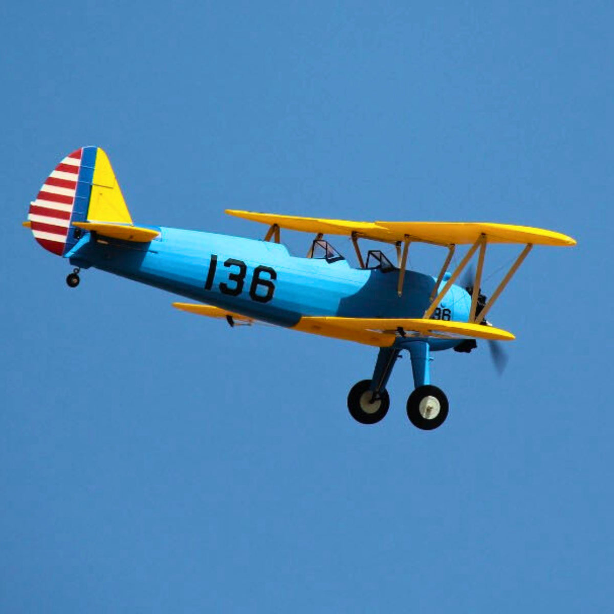 Dynam Stearman PT-17 Blue 4S RC Biplane 1300mm