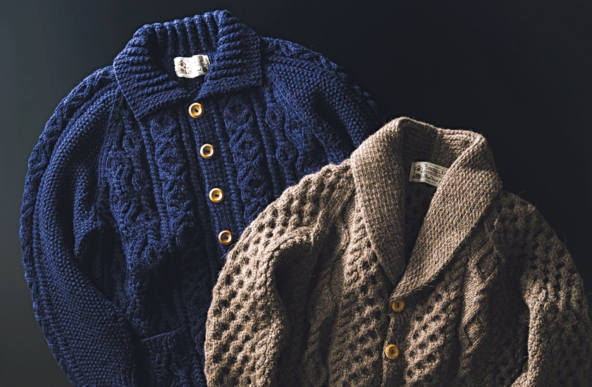 インバーアランのスコットランド製のハンドニットはもう市場にあるだけ