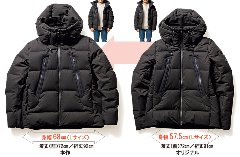 デサントオルテライン×アークネッツのBIG水沢ダウンならもっと重ね着が