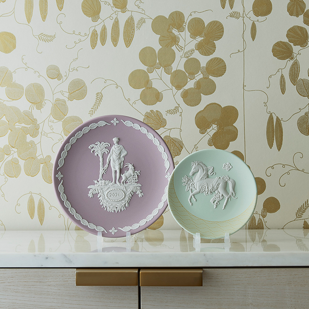 ジャスパー 干支トレイ 2026 「ウマ」 12.5cm (WW28-1075612)