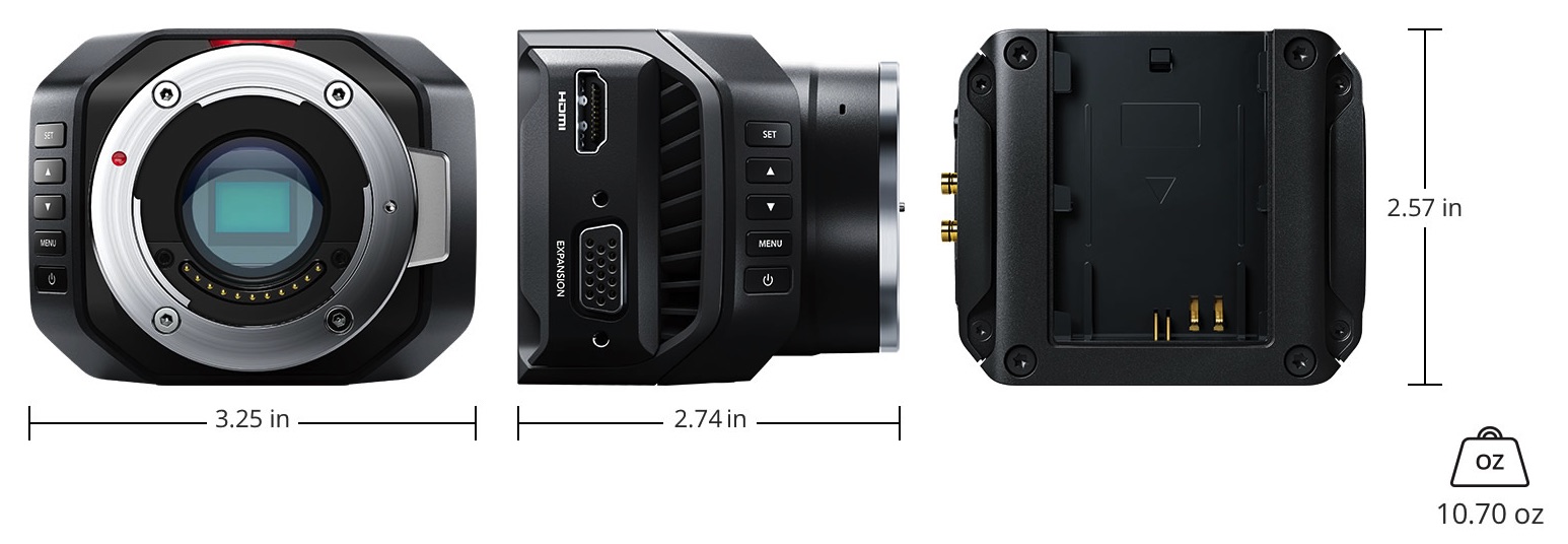 Blackmagic Micro Studio Camera with 4K Micro Four Thirds sensor
