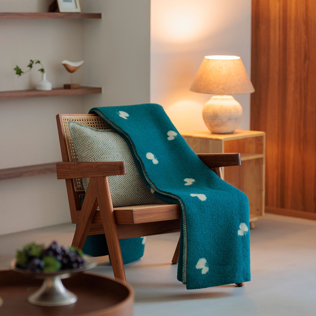 KLIPPAN/クリッパン エコウール ウール シングルブランケット TRIP