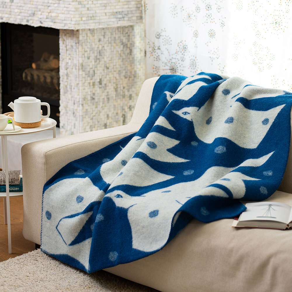 KLIPPAN/クリッパン エコウール ウール シングルブランケット TRIP