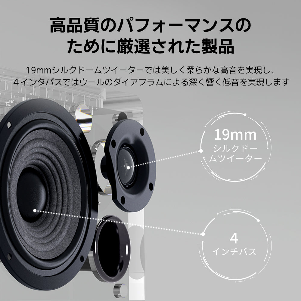 EDIFIER公式 | Edifier D12 Bluetooth ブックシェルフスピーカー