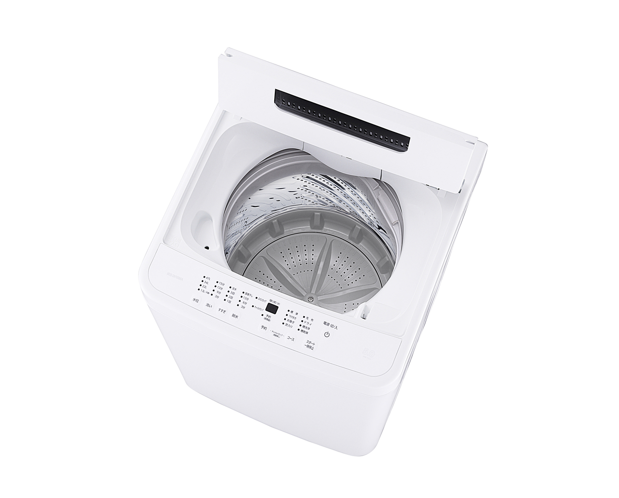 アイリスオーヤマ IAW-T504-W 5．0kg全自動洗濯機 ホワイト|エディオン