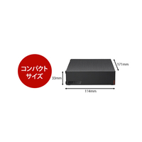 BUFFALO HD-LE6U3-BB USB3．2(Gen．1)対応外付けHDD(6TB) ブラック