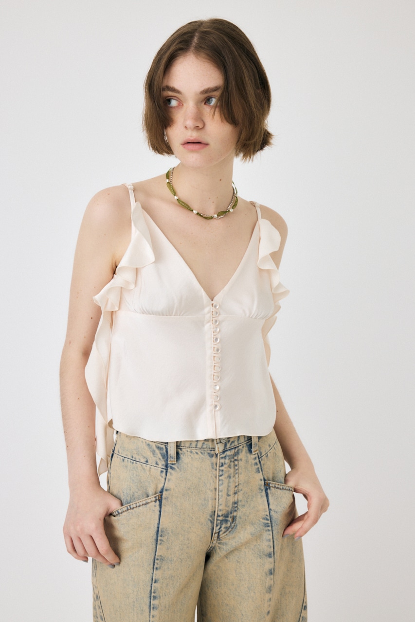 MOUSSY | FRILL STRAP SATIN キャミ (キャミソール ) |SHEL'TTER WEBSTORE