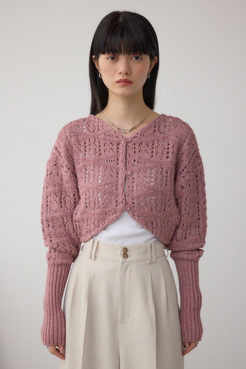 AZUL BY MOUSSY | クロシェニットボレロ (カーディガン ) |SHEL'TTER