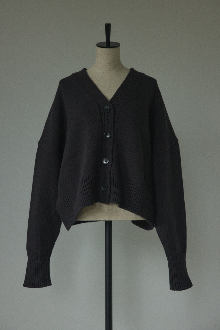 BLACK BY MOUSSY | cotton knit cardigan (カーディガン ) |SHEL'TTER