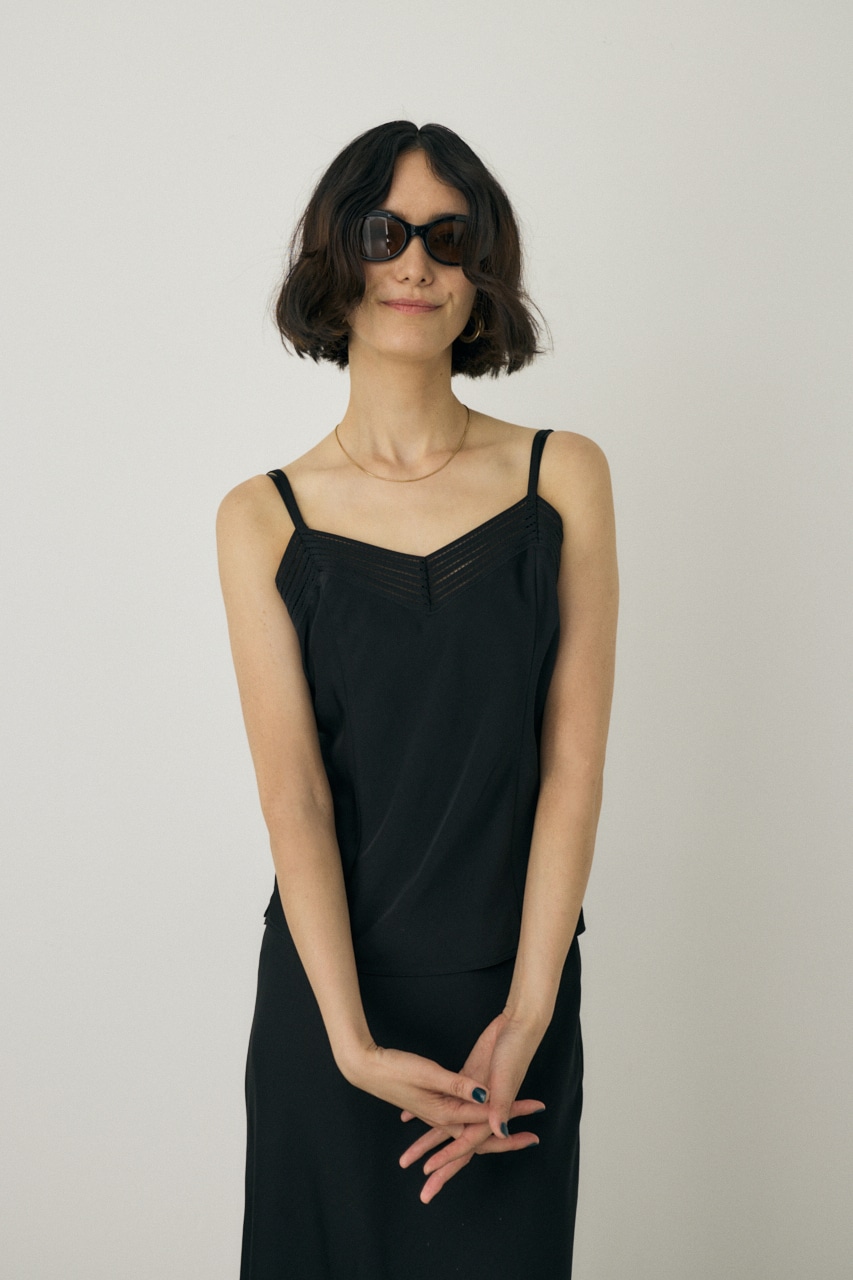 M_ | サテンキャミソール リサイクルポリエステル×レーヨン素材