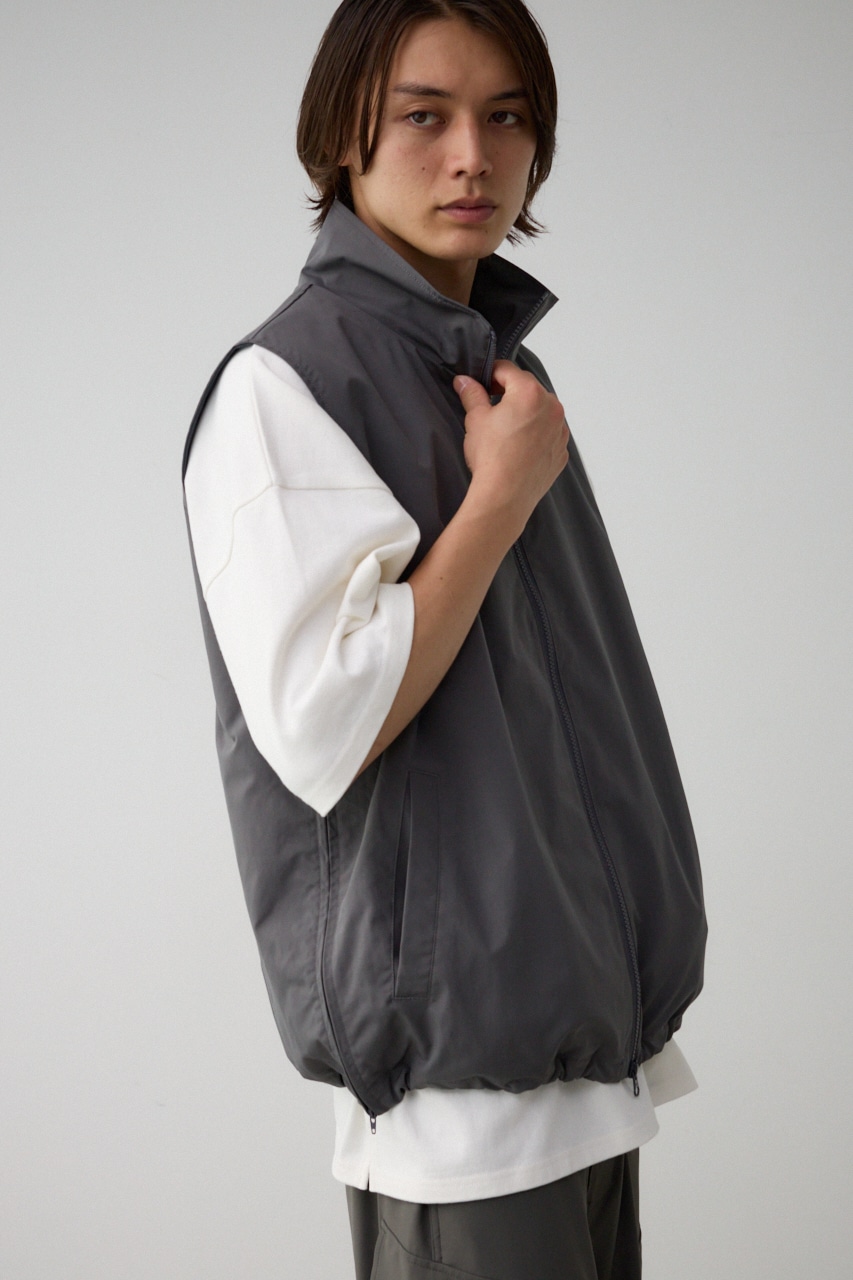 AZUL BY MOUSSY | サイドスリットスタンドカラーベスト (ベスト