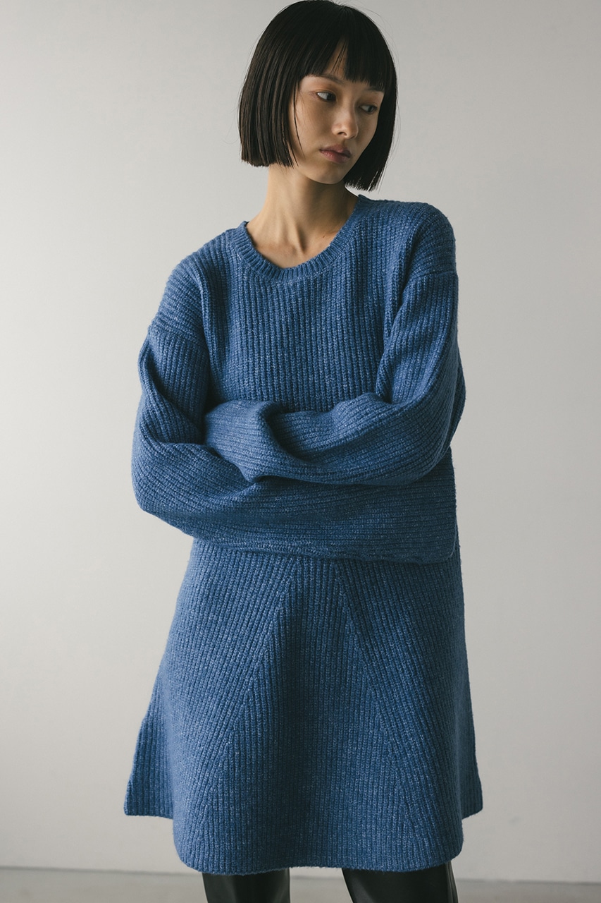 STYLEMIXER | ニットフレアミニワンピース (ワンピース(ミニ