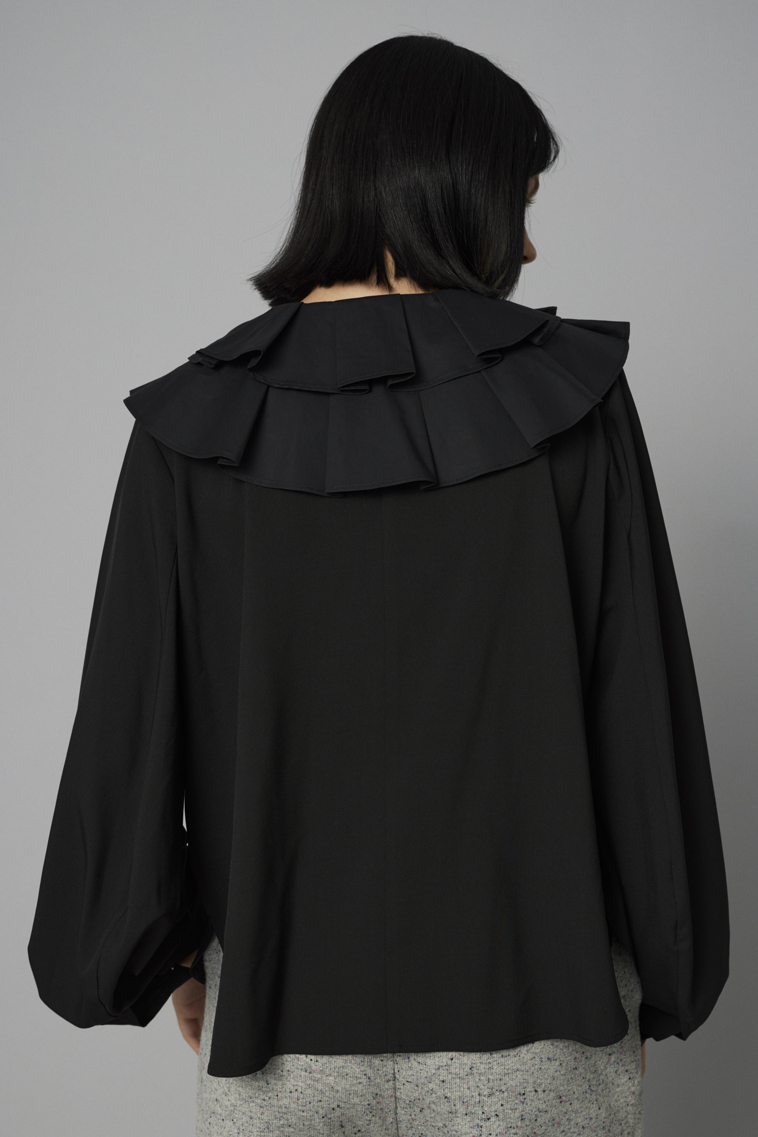 HeRIN.CYE | Frill collar blouse (シャツ・ブラウス ) |SHEL'TTER