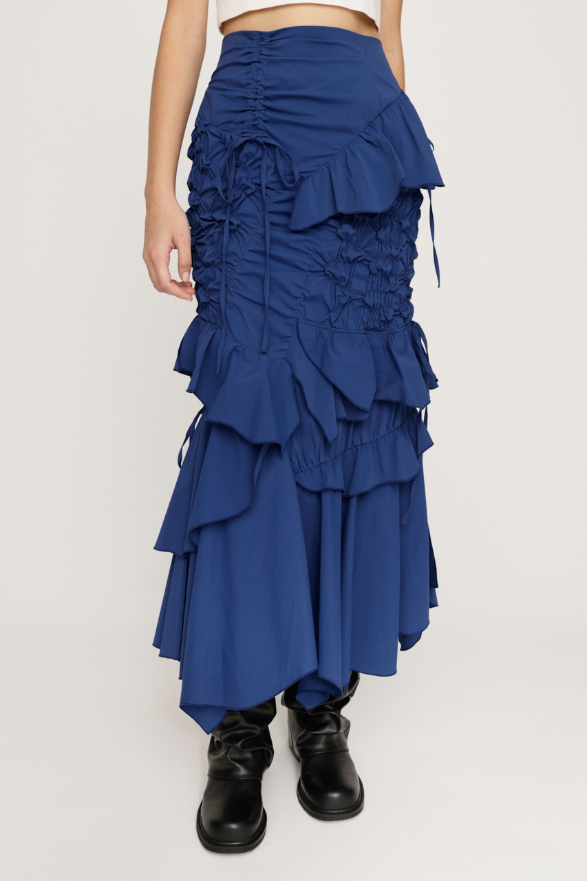 SLY | SMOCKING RIBBON DESIGN スカート (スカート(ロング) ) |SHEL