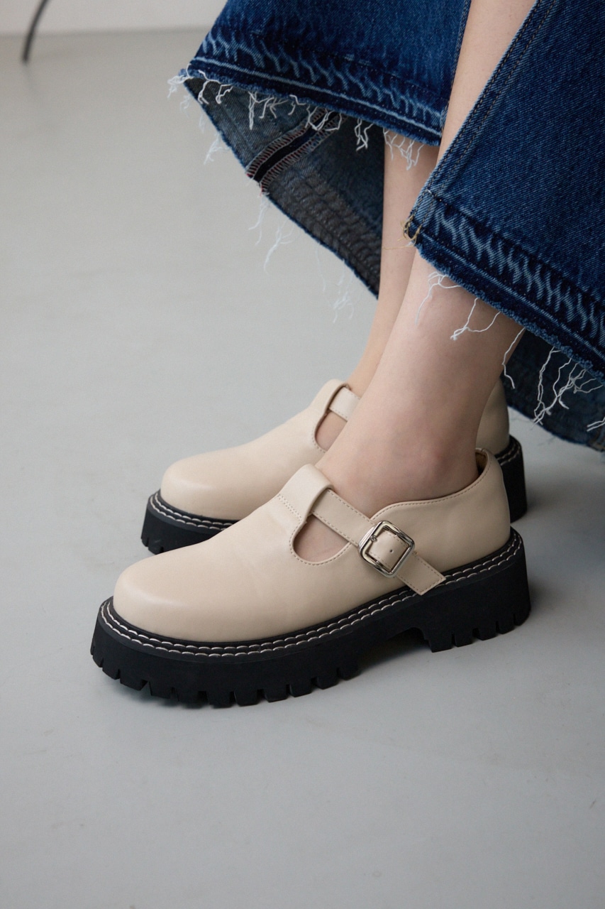 AZUL BY MOUSSY | Tストラップ厚底ローファー (ローファー