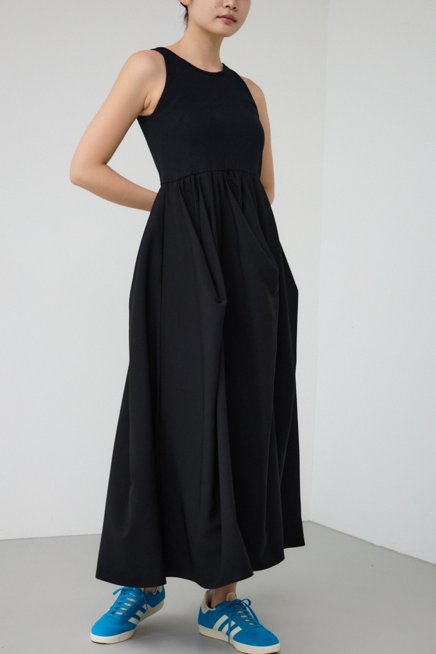 AZUL BY MOUSSY | 【PLUS】タックドレープドッキングワンピ