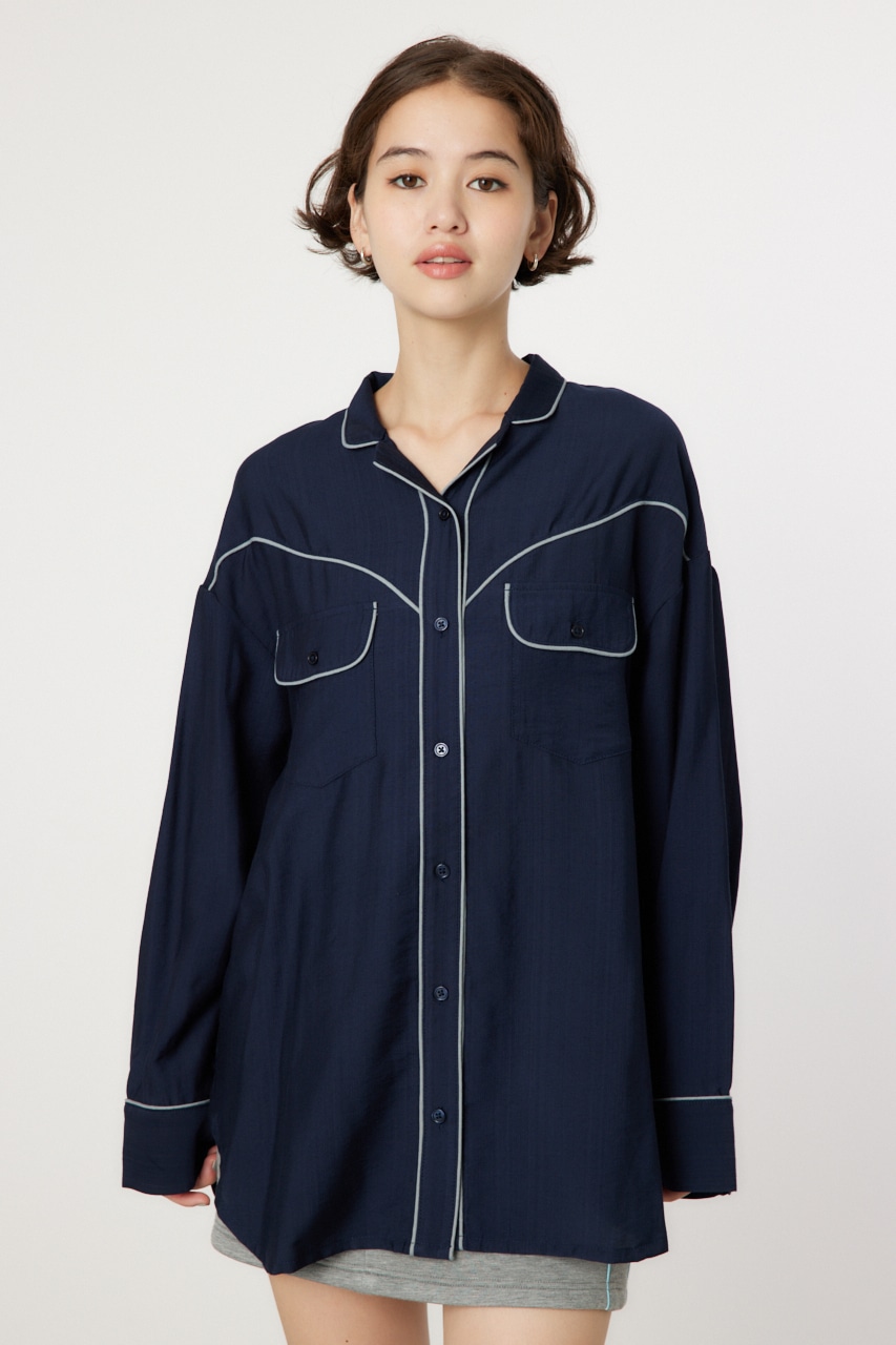 RODEO CROWNS WIDE BOWL | パイピングウエスタンシャツ (シャツ