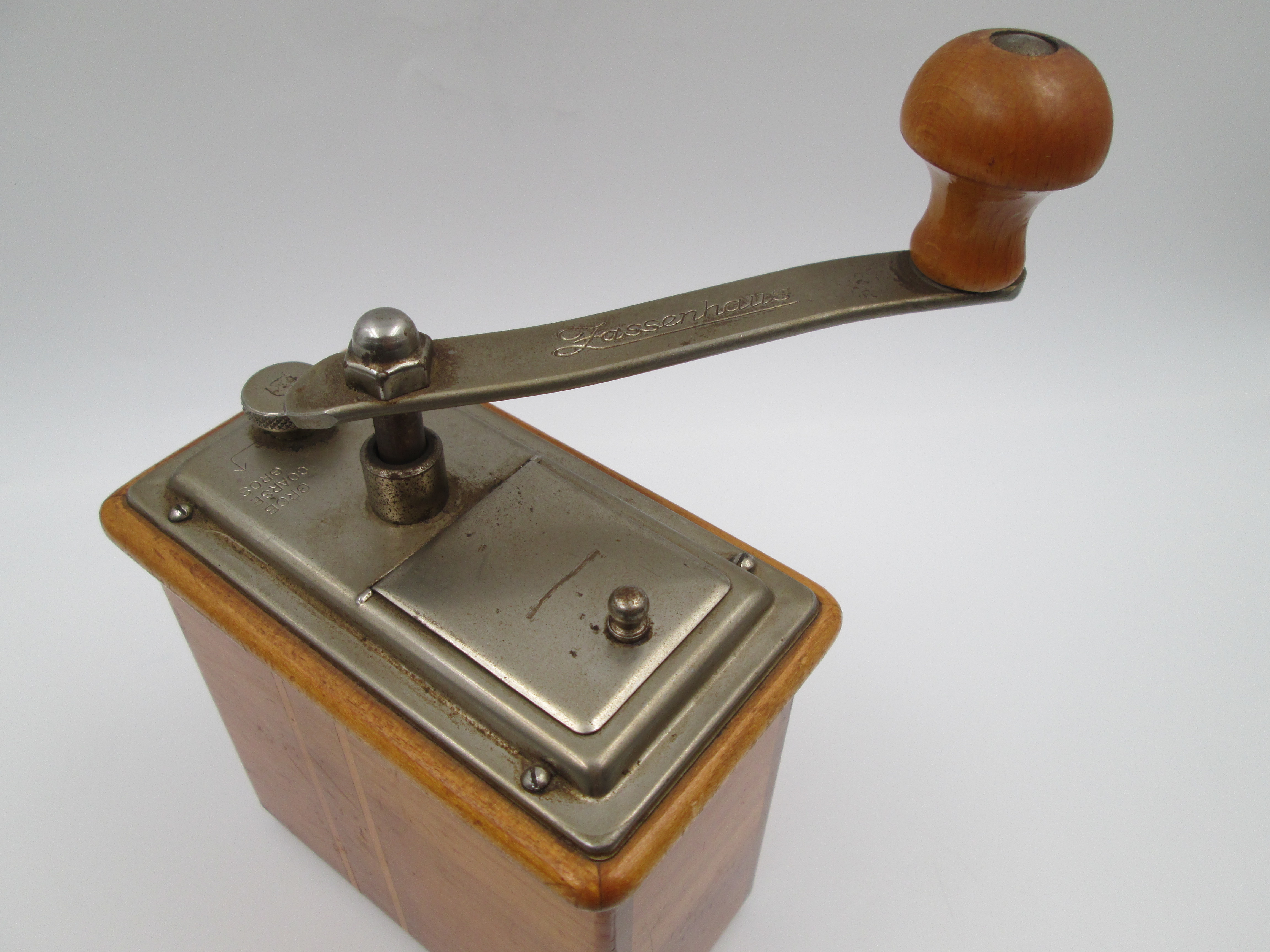 Robert Zassenhaus Coffee Grinder Wood Metal Germany 1950 | El