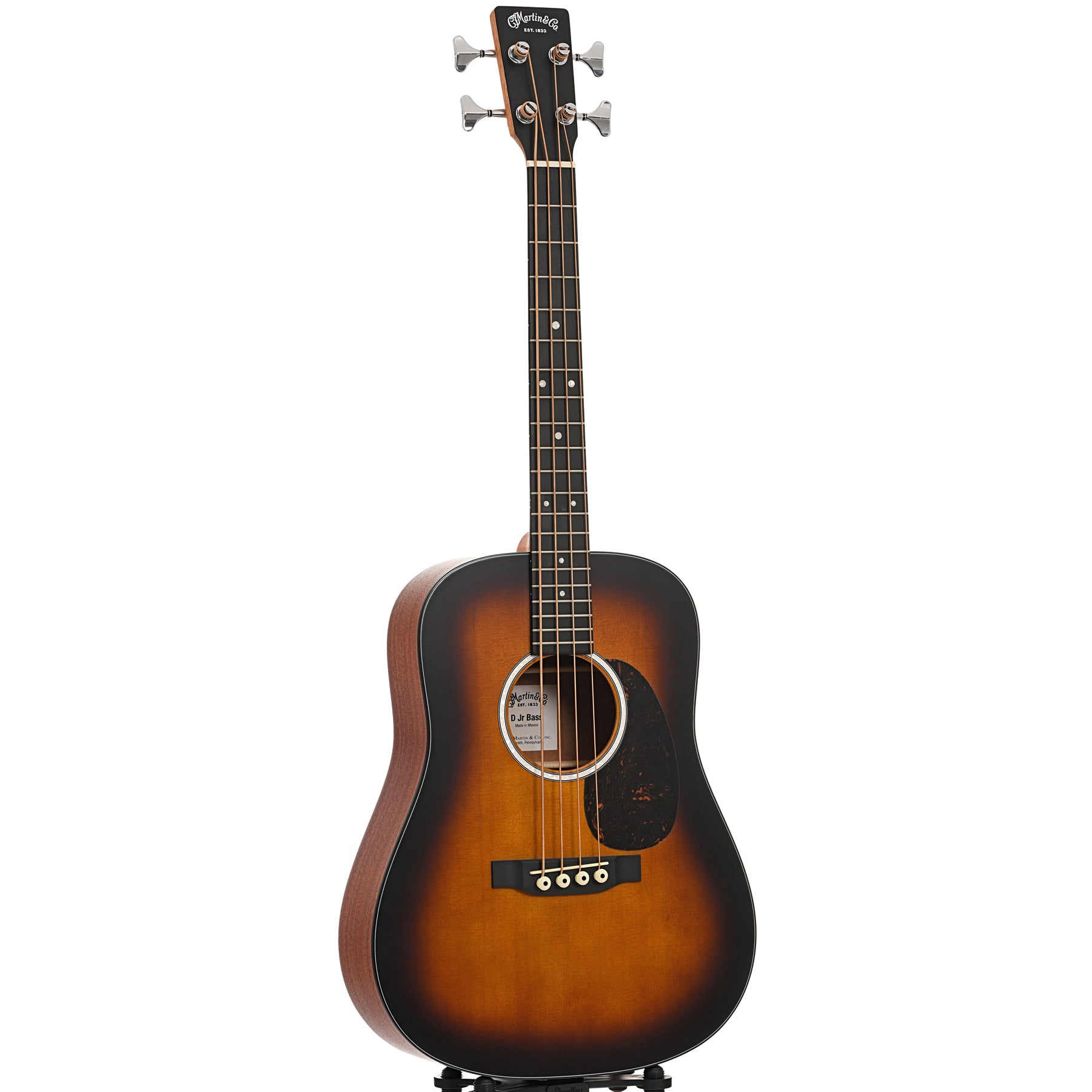Martin DJR-10E Acoustic Bass Guitar & Gigbag, Sunburst – Elderly