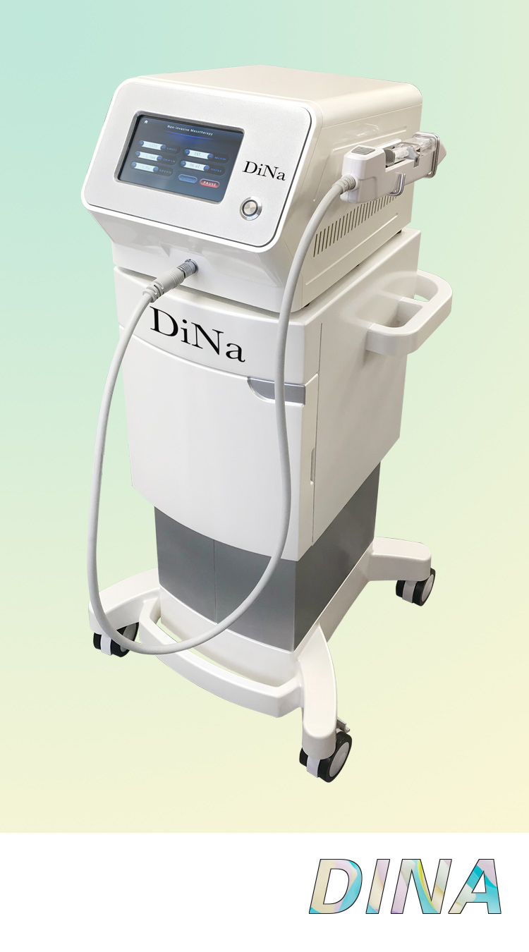 ニードルレスインジェクターで奥まで有用成分を届ける『DiNa』という