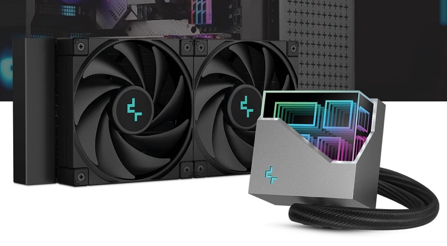 DeepCool LT520 WH 240mm簡易水冷CPUクーラー DeepCool LT520 WH 240mm