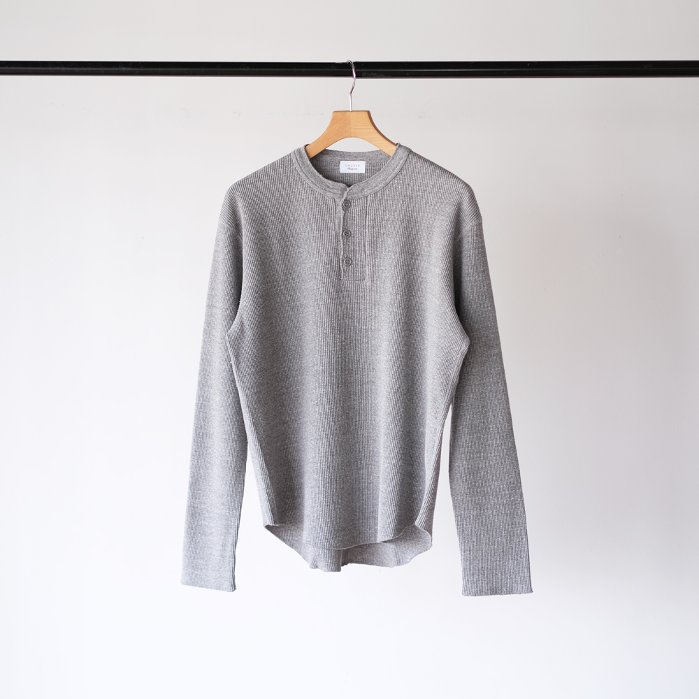 Long-Sleeve Henry Neck Waffle T-Shirt | EUREKA FACTORY HEIGHTS