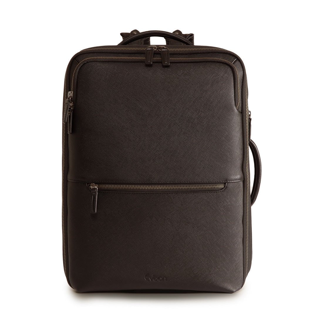 Evoon マルチビジネスリュックレザー・容量18L~拡張時28L【3営業日以内