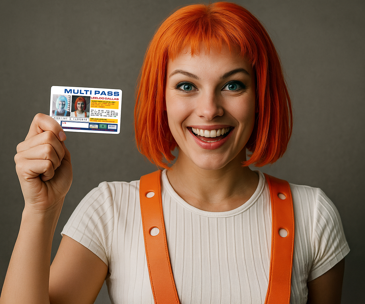 Leeloo Dallas Multipass ID – The Fifth Element | EpicIDs - Epic IDs
