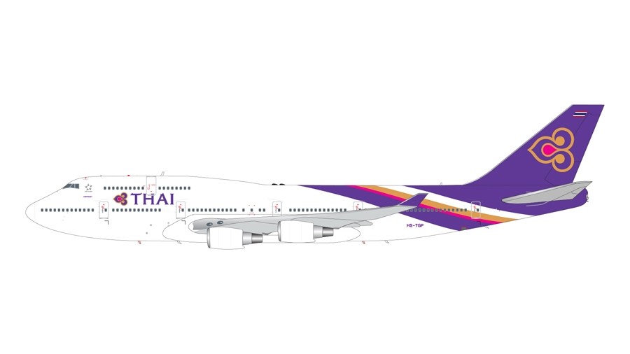 Thai Airways Boeing 747-400 HS-TGP Gemini200 die-cast G2THA866