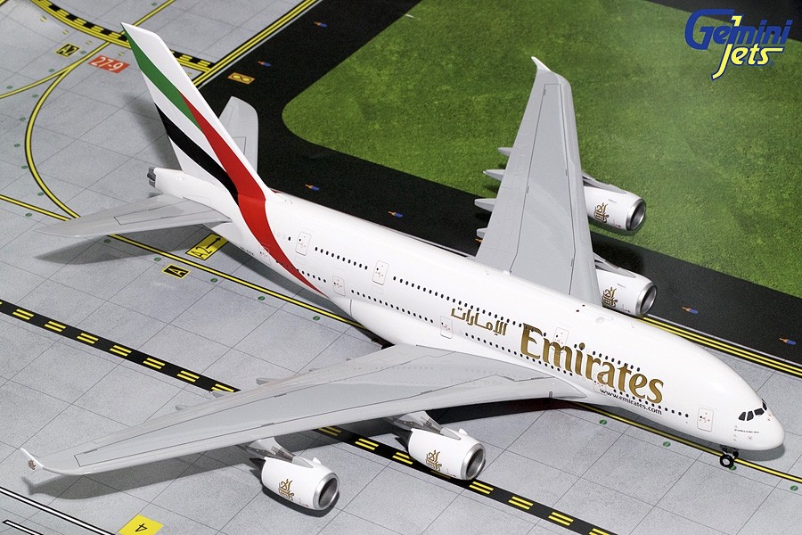 Emirates Airbus A380-800 Reg# A6-EOZ Gemini 200 G2UAE728 scale 1